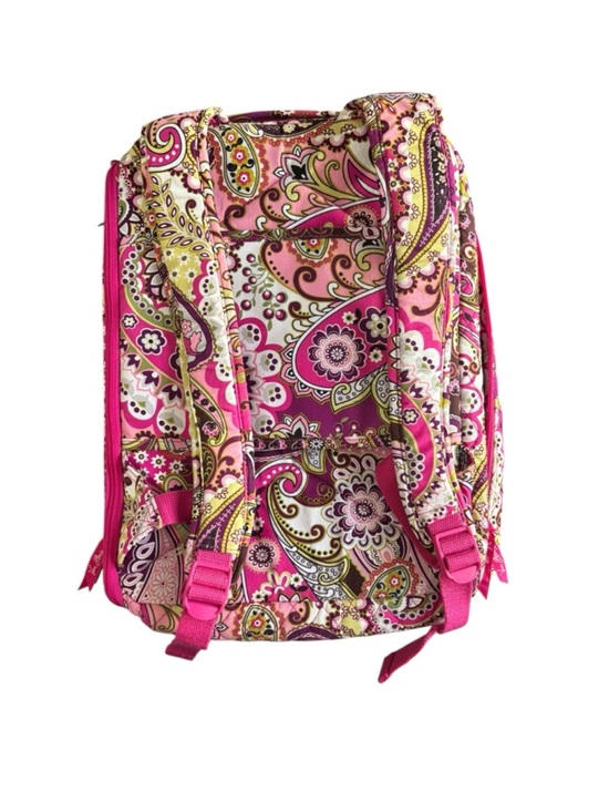 Vera Bradley Quilted Very Berry Paisley Backpack Pink Floral Pattern main image 4